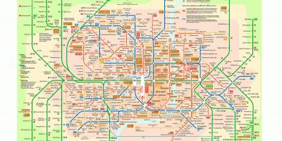 Mnichov veřejné dopravy mapu