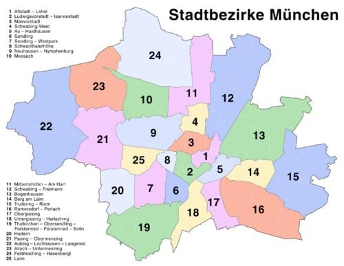 mnichov mapa oblasti
