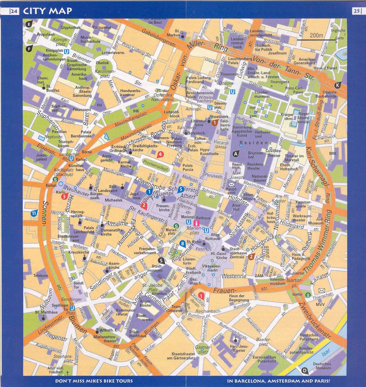 Mapa mnichov centrum