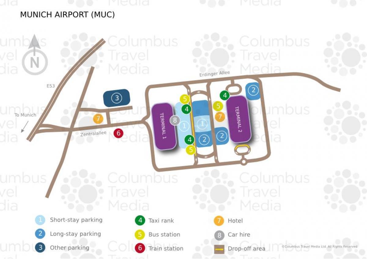 Mapa letiště mnichov železniční stanice