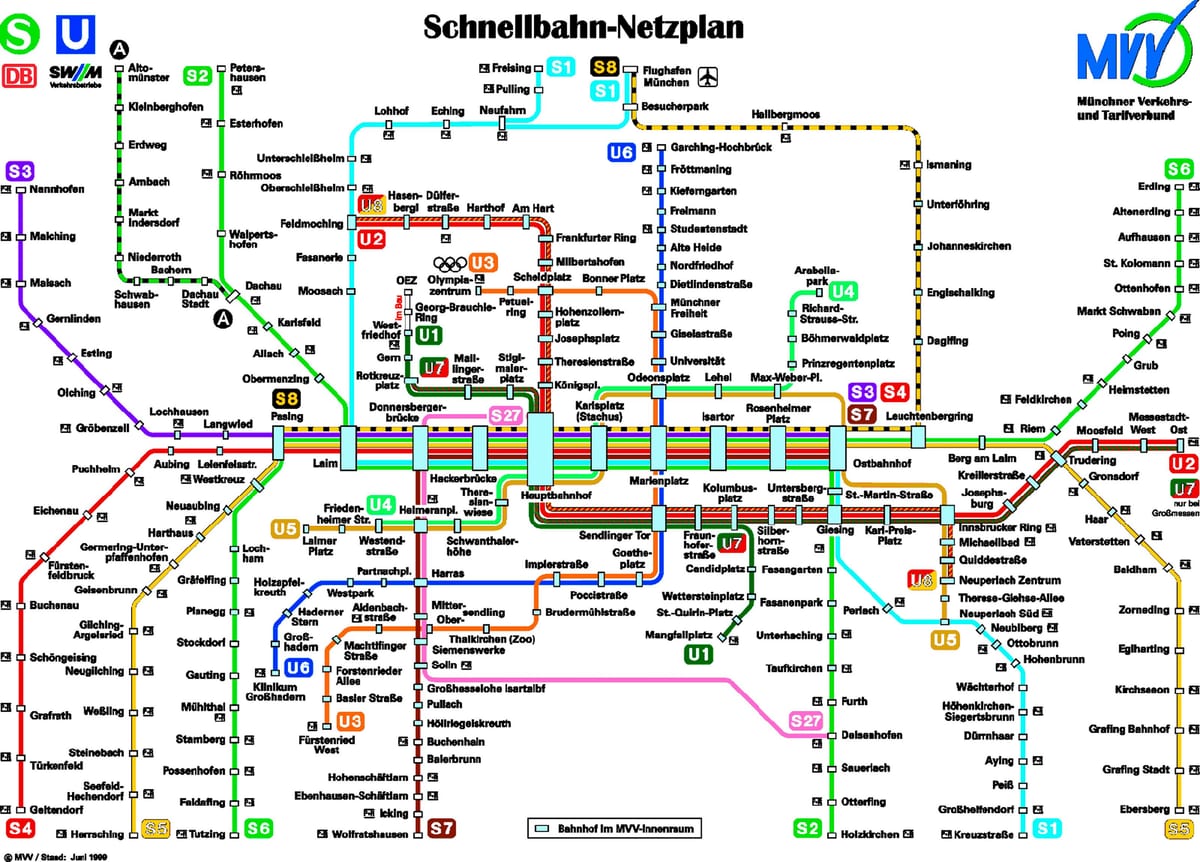 Mapa mnichov metro