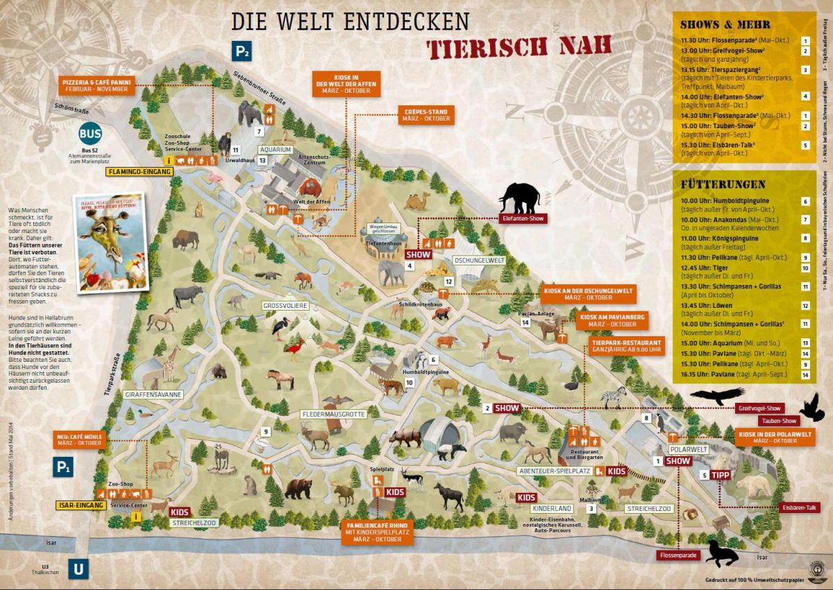 Mapa mnichov zoo
