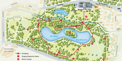 Mapa englischer garten