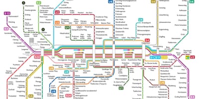 U bahn mnichov mapě