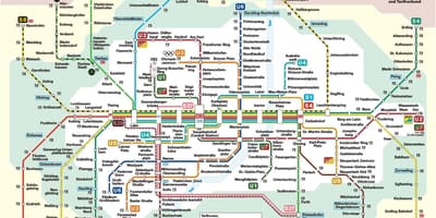 Mnichov železniční stanice mapa