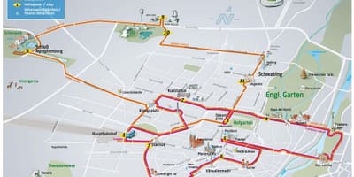 Mapa mnichova hop on hop off