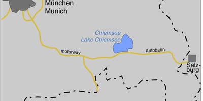 Mapa ofmunich jezera 