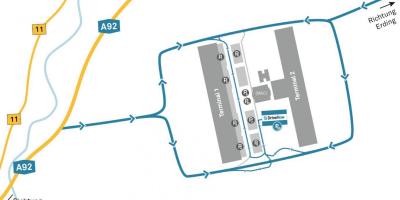 Mnichov letiště pronájem auta mapě
