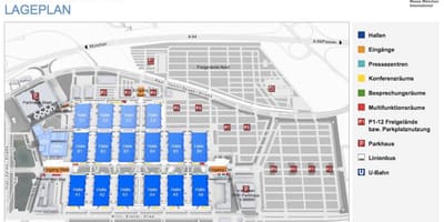 Messe munchen mapě