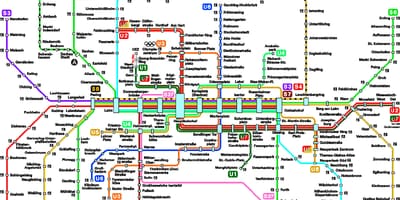 Mapa mnichov metro