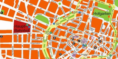 Mapa mnichova pivnic