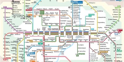 Mnichov s1 vlak mapě